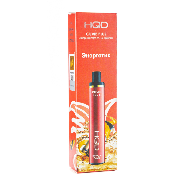 Одноразовая электронная сигарета HQD Cuvie Plus Energy Drink (Энергетик) 1200 затяжек в Ханты-Мансийске