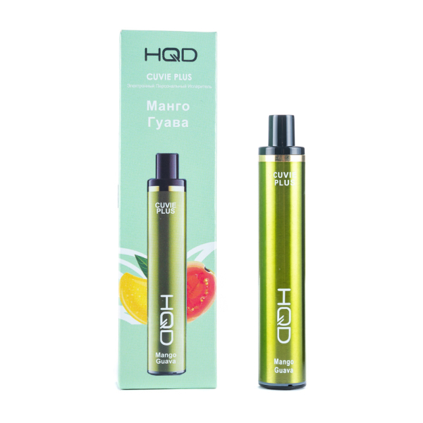 Одноразовая электронная сигарета HQD Cuvie Plus Mango Guava (Манго Гуава) 1200 затяжек в Ханты-Мансийске