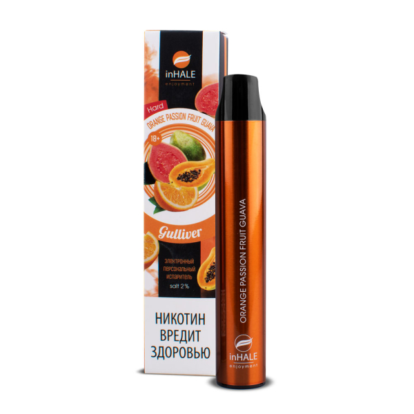 inHale Guliver Hard Orange Passion Fruit Guava (Апельсин Маракуйя Гуава) 1500 затяжек в Ханты-Мансийске