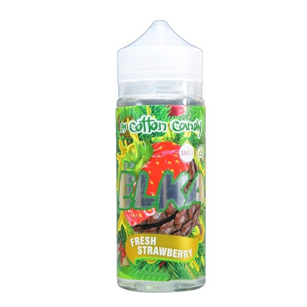 Жидкость Cotton Candy ЁLKA FRESH STRAWBERRY (Хвоя С Мятой И Клубникой) (120 мл, 0 мг/мл) в Ханты-Мансийске