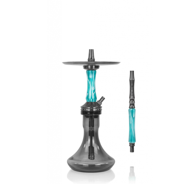 Кальян Ocean Hookah Kaif Small 2 (черный,бирюзовый, 53 см) в Ханты-Мансийске