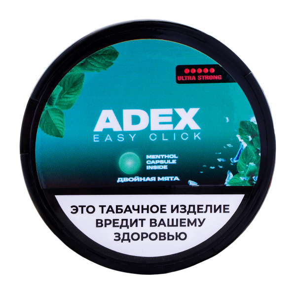 Жевательный табак ADEX Strong Двойная Мята 9 грамм в Ханты-Мансийске