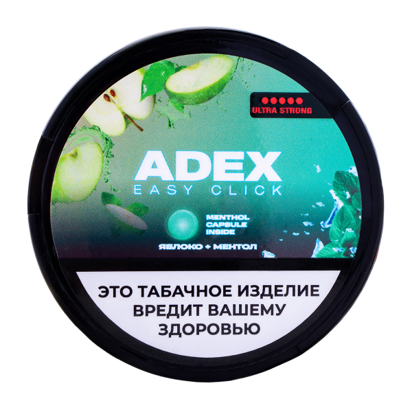 Жевательный табак ADEX Strong Яблоко Ментол 9 грамм в Ханты-Мансийске