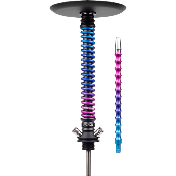Кальян Mamay Customs Coilover Big Anod Черный Мат Blue Space в Ханты-Мансийске