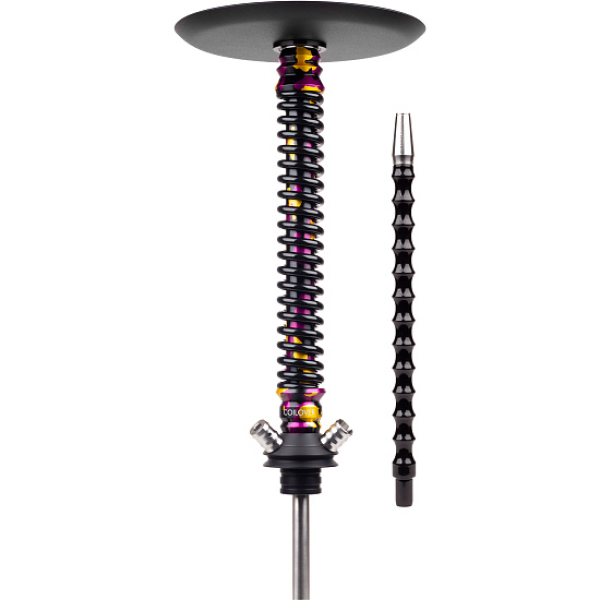 Кальян Mamay Customs Coilover Big Anod Special Purple Gold Camo Черный Глянец в Ханты-Мансийске