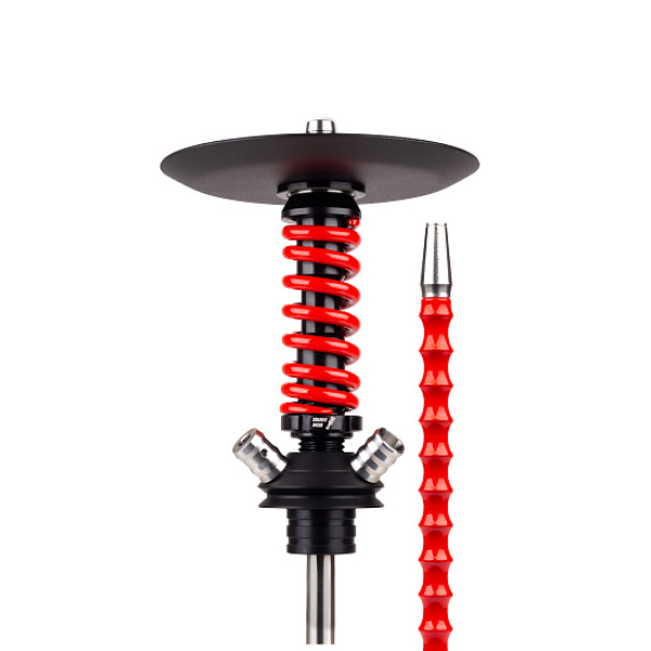 Кальян Mamay Customs Coilovers Micro Anod Черный Красный Глянец в Ханты-Мансийске