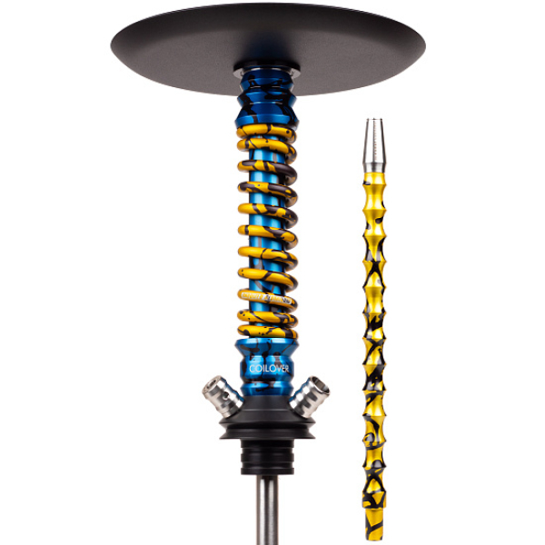 Кальян Mamay Customs Coilovers Mini Special Anod Blue Splash Gold в Ханты-Мансийске