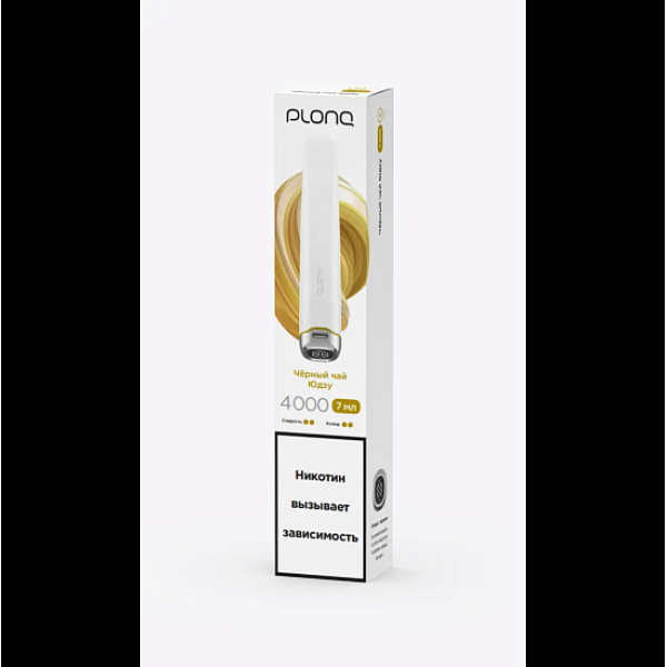 Электронка Plonq Plus Pro 4000 Черный Чай Юдзу 4000 затяжек в Ханты-Мансийске